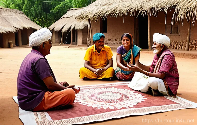 농촌관광기획사 업무 사례 분석 - **Prompt: Village Planning and Cultural Exchange**
    "A vibrant, collaborative scene in a traditio...