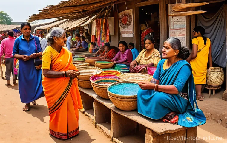 농촌관광기획사 자격증 시험 난이도 - Prompt 1: Vibrant Rural Craft Market**