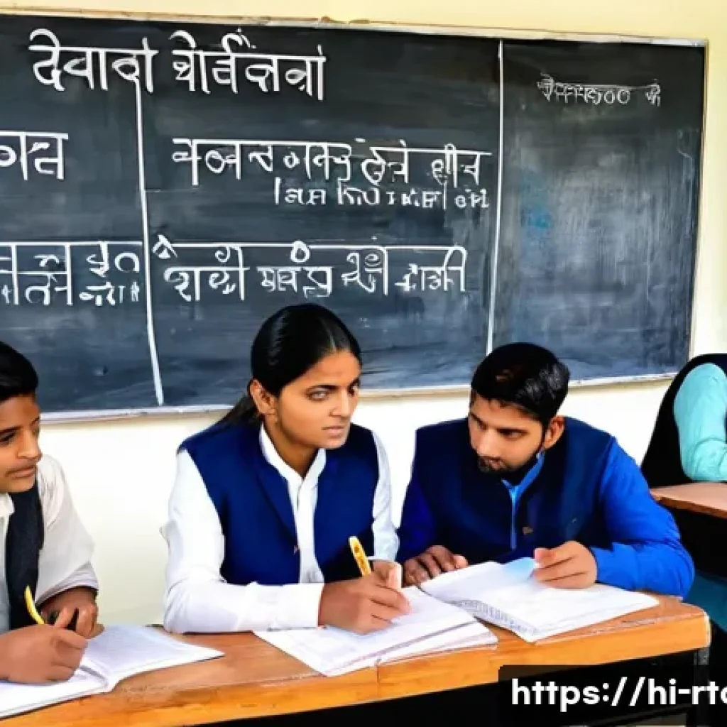 농촌관광기획사 자격증 시험 팁 - A detailed classroom scene showing a group of diverse Indian students in traditional and modern atti...